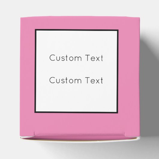 Helderroze en zwarte Hangover-hulpkit Bedankdoosjes (Bovenkant)