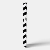 Helderroze flamingo Black en White Zigzag Case-Mate iPhone Case (Achterkant / Rechts)