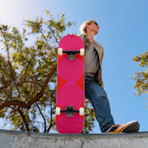 Helderroze Oranje ontwerpskateboard Skateboard