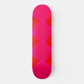Helderroze Oranje ontwerpskateboard Skateboard (Voorkant)