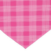 Helderroze patroon korte tafelloper (Hoek)