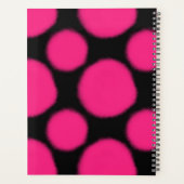 Helderroze patroon planner (Achterkant)