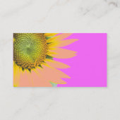 Helderroze Visitekaartje van de Zonnebloem (Achterkant)