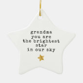 Helderste Star Memorial liefdevolle herinnering Keramisch Ornament (Voorkant)