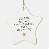 Helderste ster Pet Memorial Keramisch Ornament (Links)