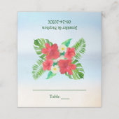 Heldertropische Floral Wedding Table (Buitenkant ongevouwen)