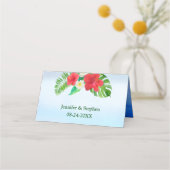 Heldertropische Floral Wedding Table (Achterkant)