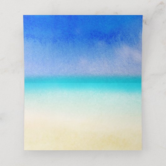 Heldertropische Floral Wedding Table (Binnenkant ongevouwen)