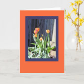 Heldertulpenwenskaart Kaart (Gele Bloem)