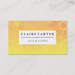 Heldervlakke diagonale strepsen visitekaartje