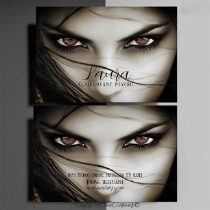 helderziende paranormale vrouw visitekaartje