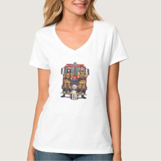 Heldhaftig Anime Brandweerman V-Hals T-shirt