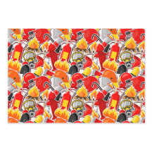 Heldhaftige brandweerman thema