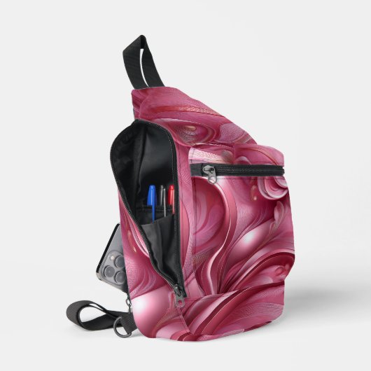 HELDROZE ABSTRACTE KRULLEN SLING BAG (Open)