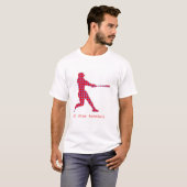 hele honkbal t-shirt (Voorkant volledig)