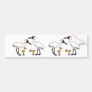Hele kraanfamilie bumpersticker