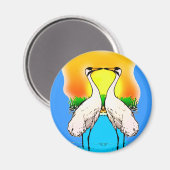 Hele kranen in liefde magneet (Voorkant / Achterkant)