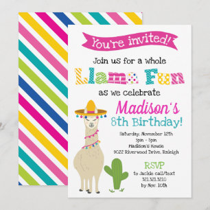 Hele Lama Plezier - Lama Verjaardagsfeestje Kaart