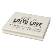 hele lotto liefde loterij ticket bruiloft gunst 	rubberstempel (Stempel)
