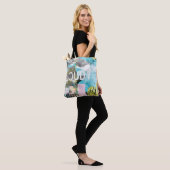Hele mensen moderne collage art canvas tas (Op model)