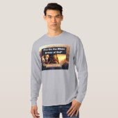 Hele pantser van God - Lange mouw Lt Grijs T-shirt (Voorkant volledig)