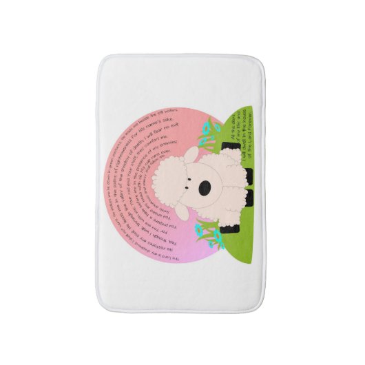 Hele psalm 23 badmat (Voorkant Verticaal)