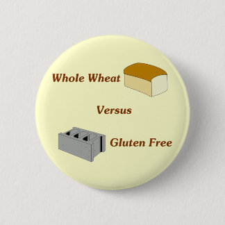 Hele tarwe versus gluten vrij ronde button 5,7 cm