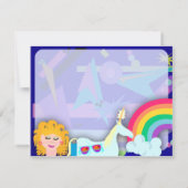 Helemaal 80s Epic Party Time Kaart (Achterkant)