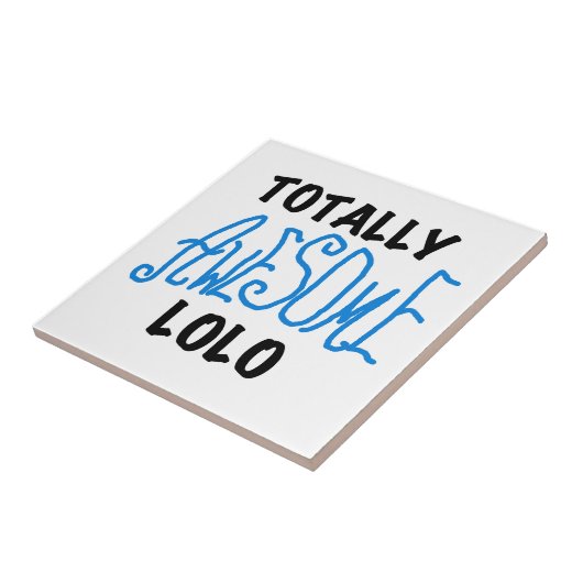 Helemaal Geweldige Lolo Blue Cadeaus Tegeltje (Zijkant)