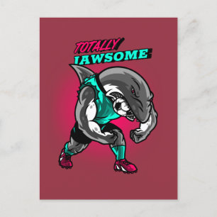 Helemaal Jawsome Shark Vaderdag Briefkaart