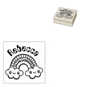 Helemaal Leuke Doodles Rainbow art stempel (Gestempeld)