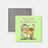 Helemaal Ms UDDER stond Magneet (Voorkant / Achterkant)