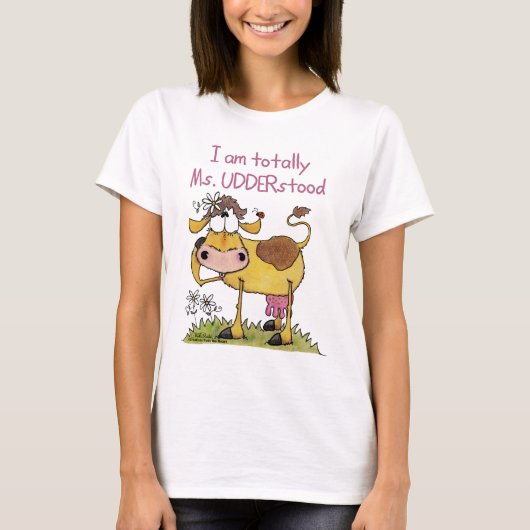 Helemaal Ms UDDER stond T-shirt (Voorkant)