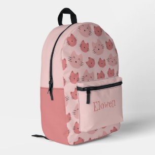 Helemaal roze whimsy bedrukte rugzak