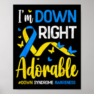 Helemaal schattige wereld down syndroom dag 21ste poster