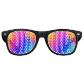 Helemaal trippy hippy patroon retro zonnebril (Voorkant)