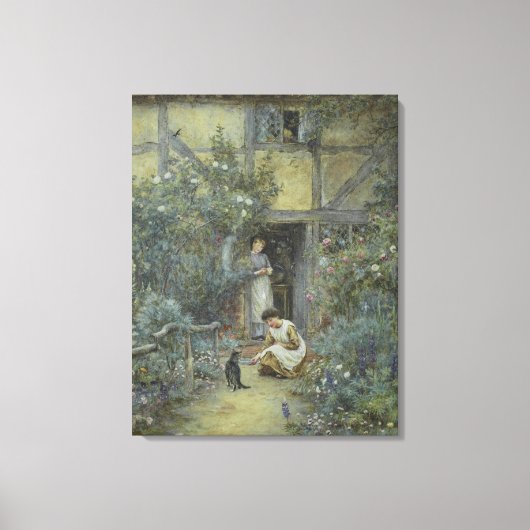 Helen Allingham  De melkschaar Canvas Afdruk (Voorkant)