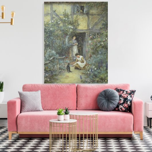 Helen Allingham  De melkschaar Canvas Afdruk (Insitu (Woonkamer))