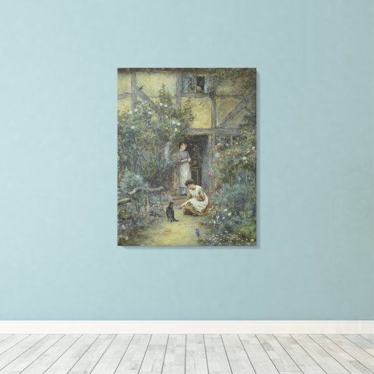 Helen Allingham  De melkschaar Canvas Afdruk (Insitu (Houten vloer))