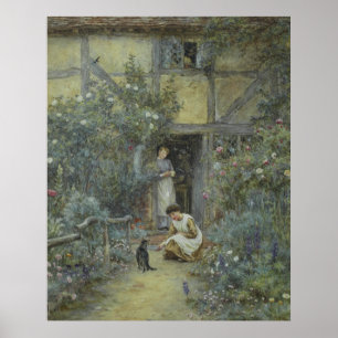 Helen Allingham De melkschaar Poster