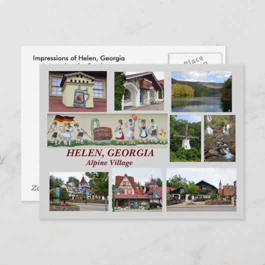 Helen. Carte postale Georgia (Devant / Derrière)