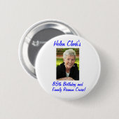 Helen Clark's Birthday Button (Voorkant /achterkant)