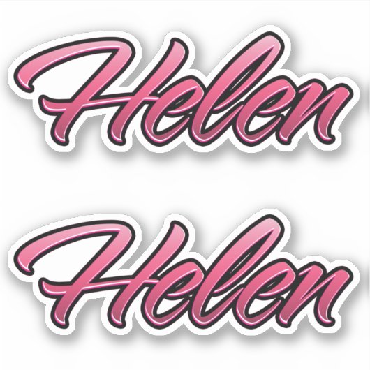 Helen faded pink Autocollants (Devant)