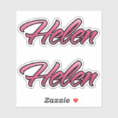 Helen faded pink Autocollants (Feuille)