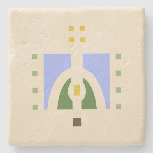 Helen Foster "Meadow" Stenen Onderzetter (Voorkant)