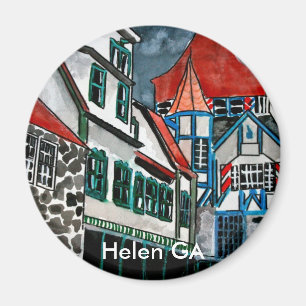 Helen GA vakantieparadijs Duitse stad Georgia kuns Magneet