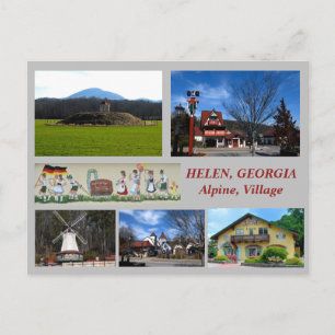 Helen, Georgia Alpine Village briefkaart