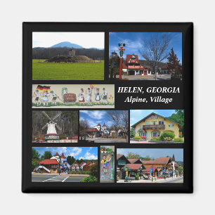 Helen, Georgia Alpine Village magnet Magneet