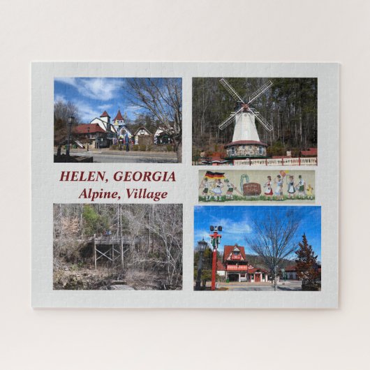 Helen, Georgia Alpine Village puzzle Legpuzzel (Horizontaal)