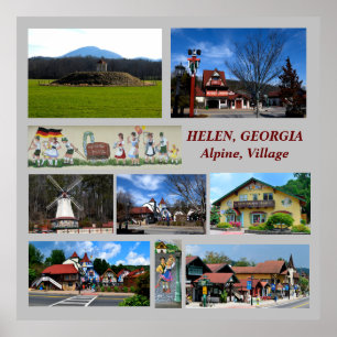 Helen, Géorgie Affiche du Village alpin